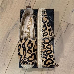 Sam Edelman Tan and Black Espadrilles